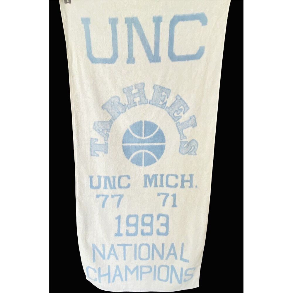 UNC Tarheel Basketball Chapionship Towel‎ 1993 VTG Cannon Mills RARE Collectible